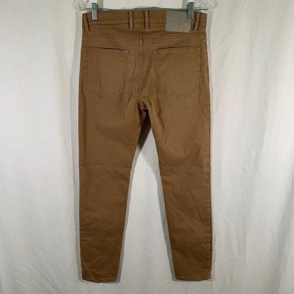 MNG Man Pants Men's 30 Brown Denim Pisa 5 Pocket Cotton Blend Button Zip - Picture 9 of 11